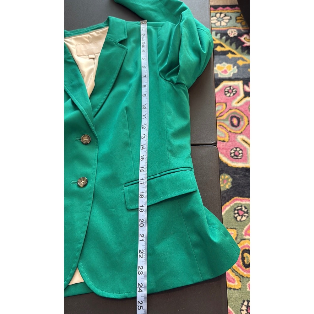 Banana Republic Green Blazer Women's Basic Office Work Career Business Size 8 - Picture 11 of 13